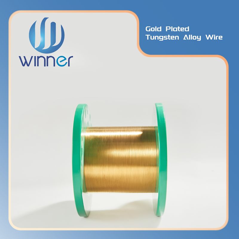 0.02-2.0mm Metal High Pure Gold-plated Tungsten Wire Wu≥99.99% for  Lab Scientific