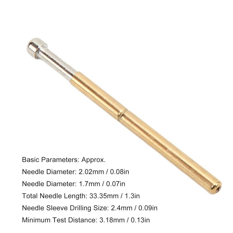 फैक्टरी आपूर्ति स्प्रिंग टेस्ट जांच बड़े गोल हेड टाइप 2 मिमी व्यास टेस्ट टूल्स पीसीबी टेस्टिंग पिन