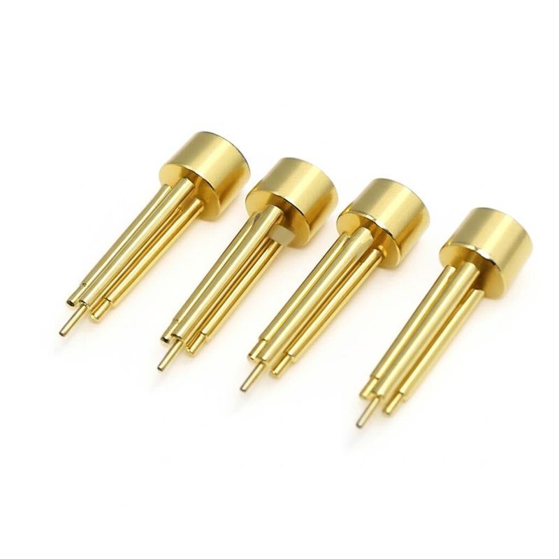 Customized Gold Plated Spring Test Probe with 1.90mm Pitch and 1.35mm/1.40mm Mounting Hole for PCB ICT Testing