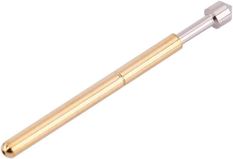 स्प्रिंग संपर्क जांच पीसीबी परीक्षण के लिए 3 ए वर्तमान रेटिंग 50mΩ प्रतिरोध और 2.5 मिमी स्ट्रोक के साथ पोगो पिन