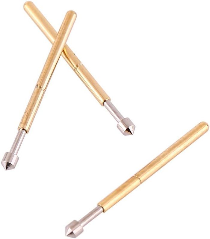 स्प्रिंग संपर्क जांच पीसीबी परीक्षण के लिए 3 ए वर्तमान रेटिंग 50mΩ प्रतिरोध और 2.5 मिमी स्ट्रोक के साथ पोगो पिन