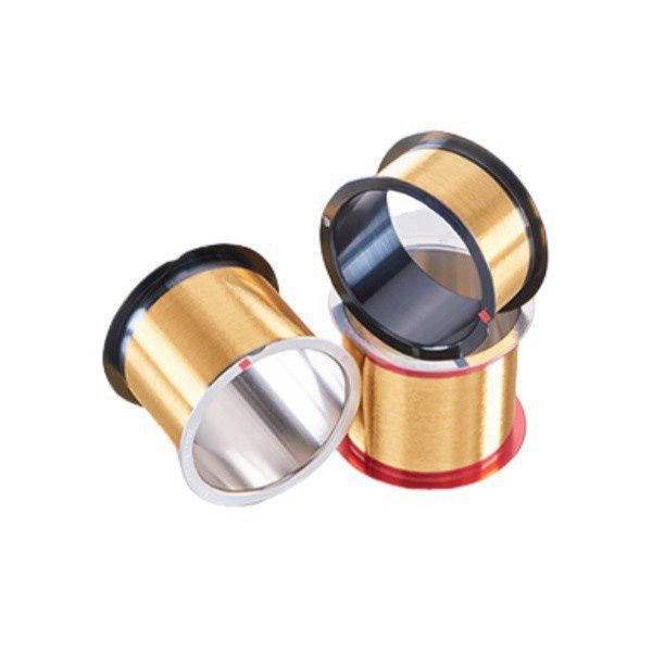 9999 अर्धचालक पैकेजिंग माइक्रोइलेक्ट्रॉनिक्स और चिकित्सा उपकरणों के लिए शुद्ध 0.03 मिमी गोल सोने का बंधन तार