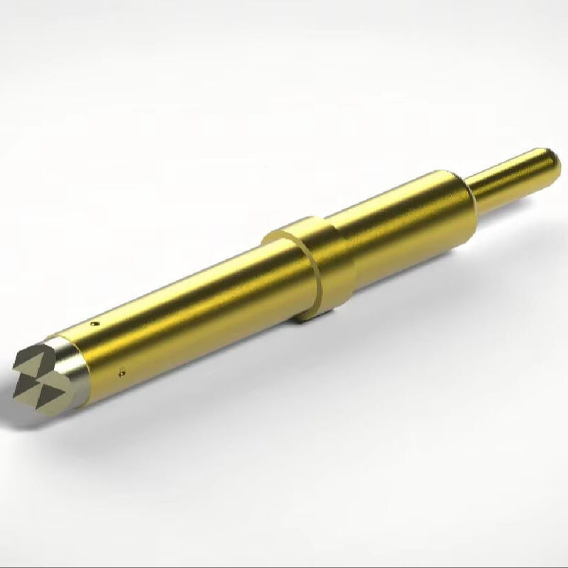 Gold Plated Spring Test Probe with 2A Current Rating and Custom Sizes for BGA Testing